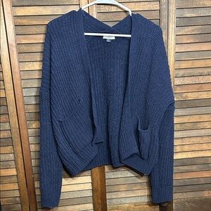 American Eagle Outfitters Deep Blue Cardigan